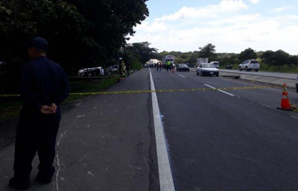 Motorizado muere en colisión en la entrada de Jagüito en Antón