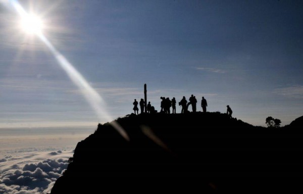 Cima del volcán Barú en Chiriquí.