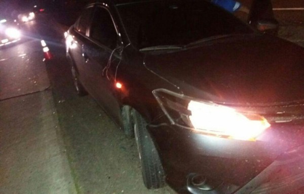 Primer auto que golpeó a peatón en Chame.