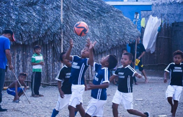 Los niños también disfrutaron de actividades deportivas