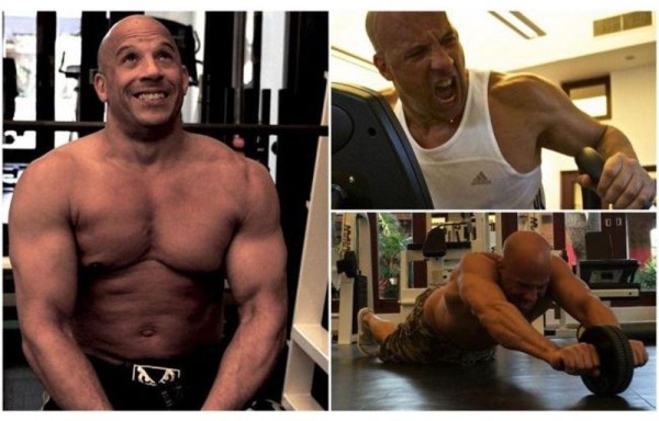 Adiós panza, Vin Diesel con músculos