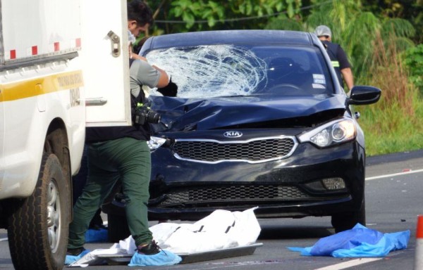 El cuerpo quedó a unos 30 metros, aproximadamente, de donde ocurrió el impacto.