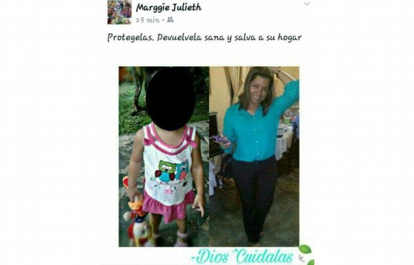 La menor fue reclamada por su padre biológico.