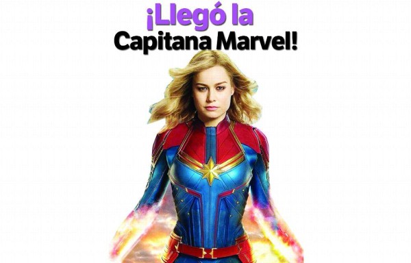 ¡Llegó la Capitana Marvel!