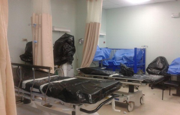 Se está realizando una limpieza integral del hospital.