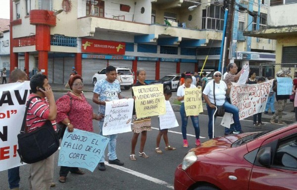 Hubo protestas en Colón, Coclé y la ciudad capital.