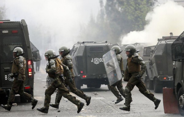 Protestas en la romería