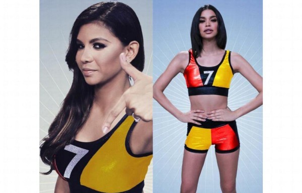 Mónica y Yosibell, en programa de farándula.