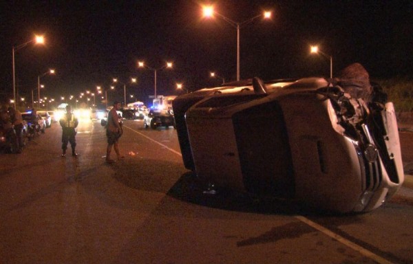 Accidente entre ‘pick-up' y sedán en La Chorrera.