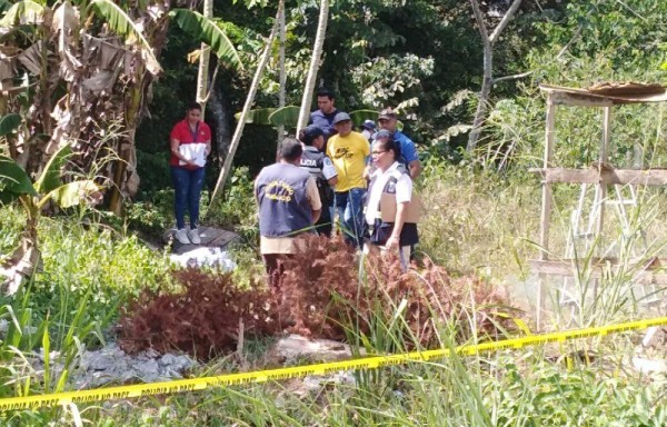 En este sitio fue ubicado parte de los restos del menor