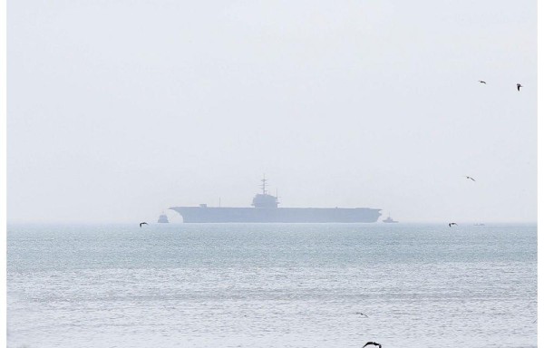 Vista del portaavión.