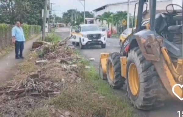 Se utilizó maquinaria pesada en el operativo.
