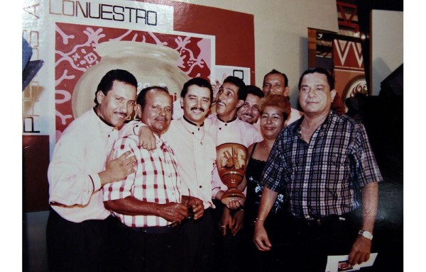 Integrantes del conjunto en los años 90.