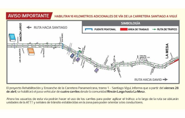 Tramo 1 de la carretera Panamericana.