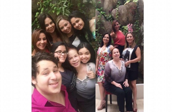 Felicidad Sieiro y sus hijas.