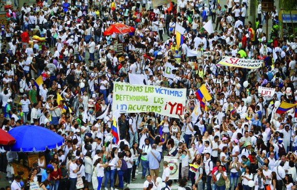 Marcha por la paz del pasado viernes.