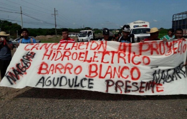 Los indígenas realizaron protestas en Aguadulce.