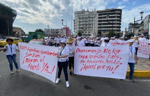 Manifestación de los trabajadores.