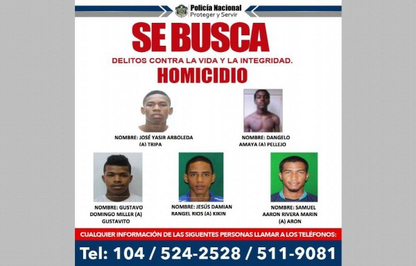 ‘Kikin' y ‘Pellejo' entre los 10 más buscados por homicidios