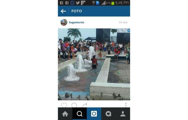 Se dieron un chapuzón.