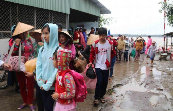 El operativo de evacuación de la población comenzó este 25 de diciembre.