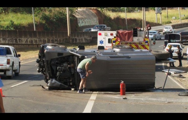 Se dirigían al interior; no obstante, se accidentaron mientras se movilizaban por El Coco de La Chorrera.