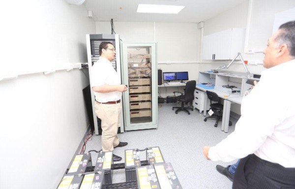 Laboratorio en donde se encuentran los cinco relojes atómicos.