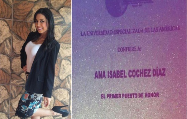 Ana Isabel culminó su licenciatura con honores