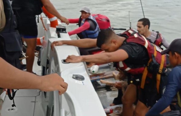Se tiraron al mar para rescatar a sus perros y casi se ahogan