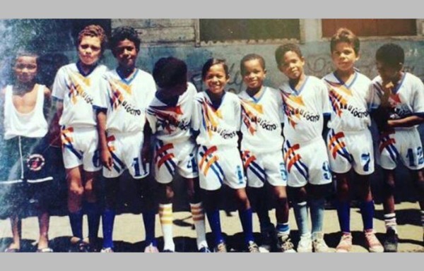 Román cuando pertenció a Los Fabulocitos