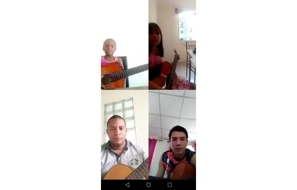 Policía Nacional ofrece clases de música gratuita a niños y jóvenes