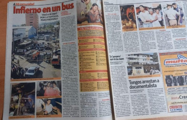 Infierno en un bus: la crónica roja en detalle.