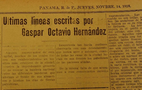 La estrella de Panamá registró un día después de su muerte el texto que quedó sin terminar en su máquina.