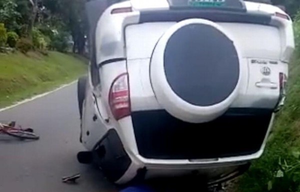 Dos quedan fríos en las vías, un ciclista fue aplastado en Chame