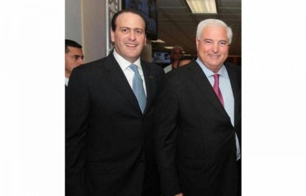 Riccardo Francolini y el expresidente Ricardo Martinelli.