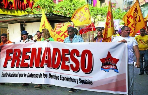 Durante una manifestación.