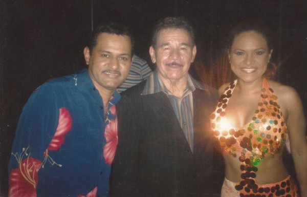Junto a los hermanos Samy y Sandra Sandoval.