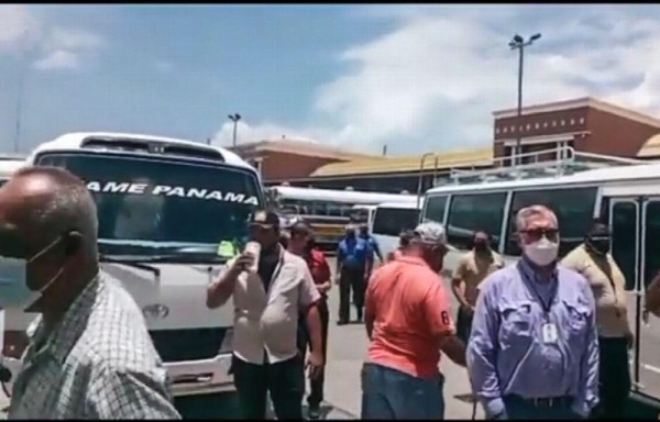 Estos transportistas protestaron el pasado lunes.