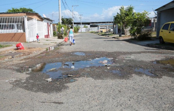 Las calles están en mal estado.