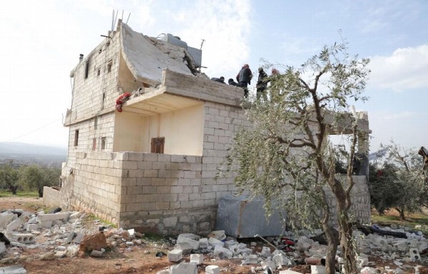 Casa en la que estaba escondido Abu Ibrahim al Hashimi al Qurashi. En la operación hubo 13 muertos.