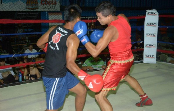 Se fajaron en el ring.