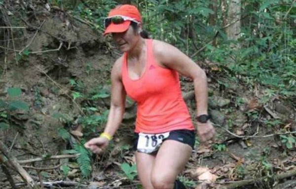 Karen, siempre disciplinada en las competencias.