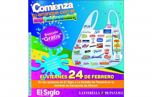 Se regalarán 5 mil Mega Pack Carnavalero.