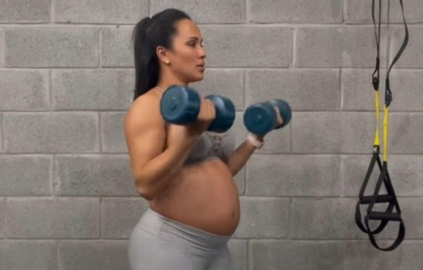 El embarazo no apartó a Melissa de lo fitness