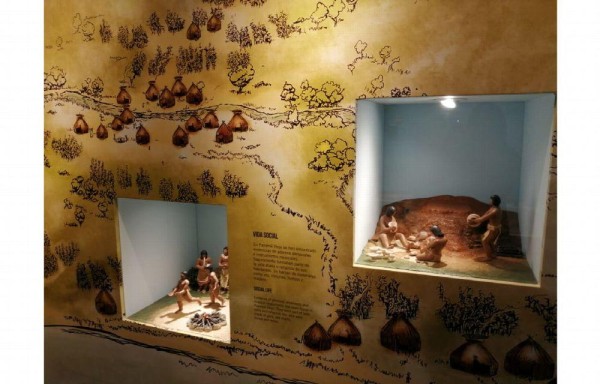 Un mapa antiguo de los habitantes del lugar.