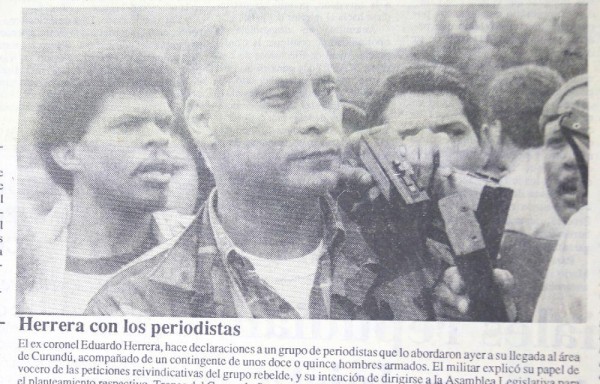 Coronel (R) Eduardo Herrera Hassán encabezó la intentona militar.