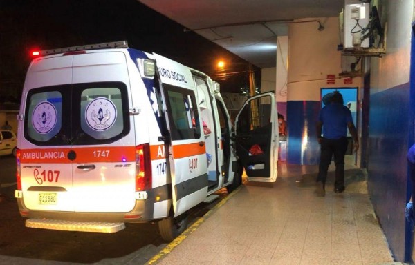Fue llevado al Hospital Amador Guerrero.