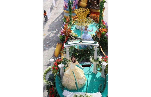Había princesas de Disney en el desfile.