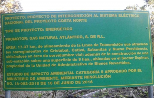 El proyecto tiene la autorización del Ministerio de Ambiente