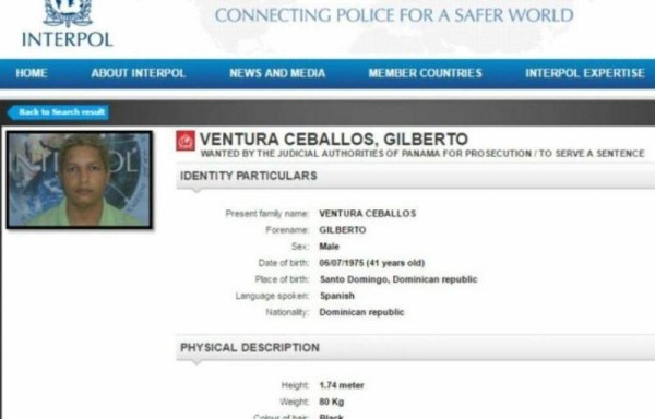 La notificación ya fue publicada en la web de la Interpol.